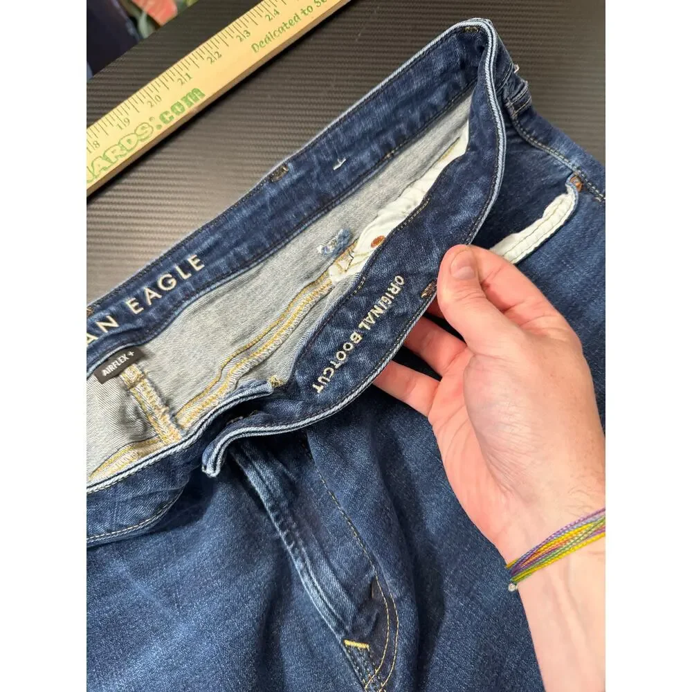 American Eagle Original Bootcut Jeans Dark Wash Size 46x32 - Picture 4 of 15